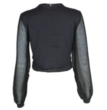 Load image into Gallery viewer, Netted Crop Sweatshirt
