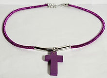 Load image into Gallery viewer, Bungee Cord Cross Necklace (5 Colors)

